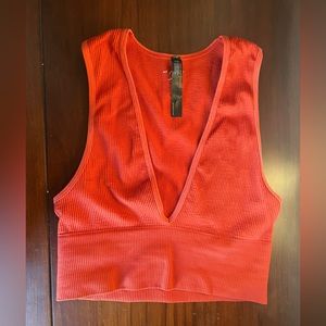 Urban Outfitters V-Neck Cropped Tank